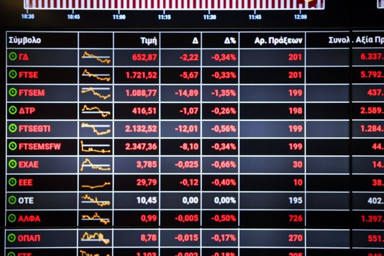 Καθίζηση των Μετοχών με Τζίρο 119,73 Εκ. Ευρώ στην Αγορά