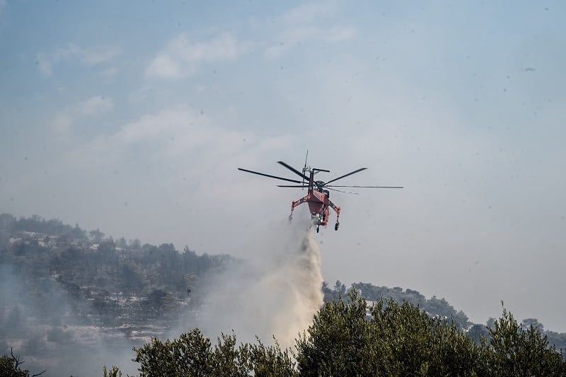 Πυρκαγιά σε περιοχή του Παγγαίου υπό έλεγχο με σημαντική συμμετοχή πυροσβεστικών δυνάμεων