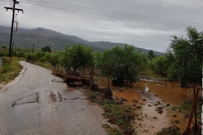 Σοβαρές καταστροφές από την κακοκαιρία Κασσάνδρα στην Αιτωλοακαρνανία